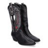 Botas cowboy para mujer cómodas y elegantes detalles en la caña