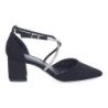 Sandalias de tacón elegantes para mujer color negro A-3431