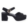 Sandalias para vestir tacón medio cómodo mujer color negro A-3434