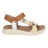 Sandalias planas tiras cruzadas cierre velcro mujer multicolor AD-3269