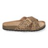 Sandalias planas planta bio pala cruzada para mujer color leopardo AY-2239