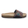 Sandalias planas cómodas estilo bio para mujer color negro AY-3061