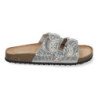 Sandalias plateadas planas cómodas estilo bio para mujer AY-3069