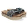 Sandalias de plataforma cómodas estilo bio para mujer color negro AY-3072