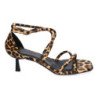 Sandalias de tacón fino fiesta para mujer color leopardo B-5099