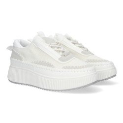 Zapatillas sneakers cómodas para mujer casual blanco CD-2503