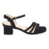 Sandalias para fiesta tacón medio cómodo para mujer color negro DB-2252