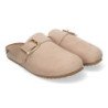 Zuecos planos para mujer cómodos color beige DB-3185