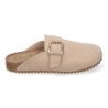 Zuecos planos para mujer cómodos color beige DB-3185