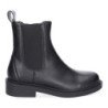 Botines planos estilo chelsea para mujer color negro DB-3357