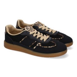 Deportivas planas para mujer color negro DD1