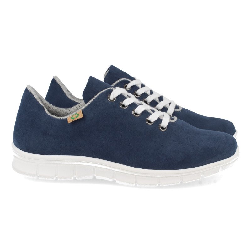 Deportivas ecólogicas material reciclado para mujer color marino ECO02