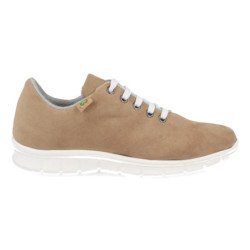 Deportivas ecólogicas material reciclado para mujer color taupe ECO02