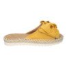 Sandalias planas cómodas para mujer pala con lazo color amarillo FB-5056