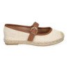 Bailarinas estilo alpargatas en yute para mujer color camel FB-5066