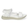 Sandalias planas cómodas cierre velcro mujer color blanco FZ23-26