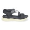 Sandalias planas cómodas cierre velcro mujer color negro FZ23-26