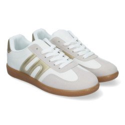 Zapatillas doradas planas cómodas para mujer G-011