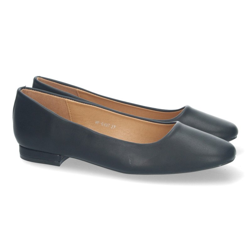 Bailarinas planas cómodas para mujer color negro HF-2487