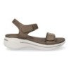 Sandalias planas cómodas para mujer color bronce HLS-0691