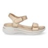 Sandalias planas cómodas para mujer color champan HLS-0691