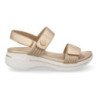 Sandalias planas cómodas para mujer color champan HLS-0692