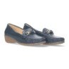 Mocasines de cuña cómoda para mujer color marino