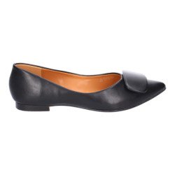 Zapatos cómodos estilo bailarinas plano color negro JB-3408