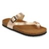 Sandalias planas bio tipo esclava mujer color champán M-15