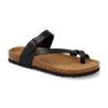 Sandalias esclava plana anatómica mujer color negro