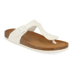 Sandalias planas bio tipo esclava mujer color blanco M-16
