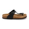 Sandalias planas bio tipo esclava mujer color negro M-16