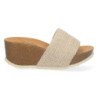 Sandalias bio plataforma pala simple para mujer color beige M-200C