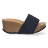 Sandalias bio plataforma pala simple para mujer color negro M-200C