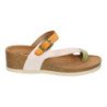 Sandalias tipo esclavas de cuña bio para mujer color camel M-227C