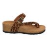 Sandalias tipo esclavas de cuña bio para mujer estampado animal M-227C