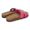 Sandalias planas bajas para mujer comodas color fucsia M-235