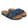 Sandalias planas bajas para mujer cómodas color jeans M-235