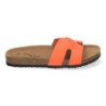 Sandalias planas bajas para mujer cómodas color naranja M-235