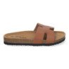 Sandalias planas bajas para mujer cómodas color taupe M-235