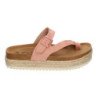 Sandalias planas con plataforma tipo esclava para mujer rosa M-238