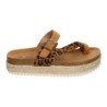 Sandalias de plataforma bio en yute tipo esclava para mujer lopardo M-266