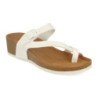 Sandalias de cuña bio tipo esclava mujer color blanco M-28