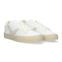 Zapatillas planas casual para mujer color beige