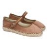 Merceditas alpargatas en yute hebilla para mujer color KaKi MT-87