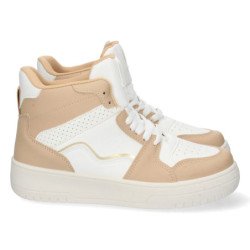 Sneakers abotinada mujer color kaki