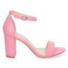 Sandalias de tacón cómodo fiesta mujer color rosa P-6398