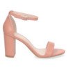 Sandalias de tacón cómodo fiesta mujer color rosa palo P-6398