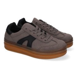 Zapatillas deportivas cómodas para mujer color gris PP-15