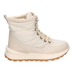 Botas planas de nieve acolchadas para mujer color beige PP-19
